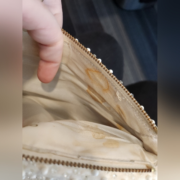 Vintage Corde-Bead By Lumered Hand Beaded Clutch Wallet Made in USA - Picture 13 of 14